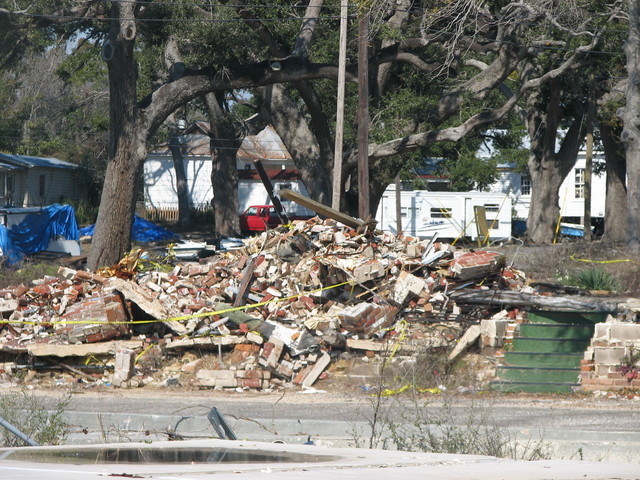 Katrina's Destruction along Highway 90