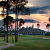A dusk view from Windance Country Club with the clubhouse in background
