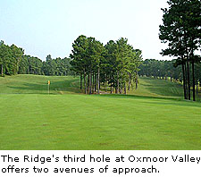 The Ridg'es third hole at Oxmoor Valley