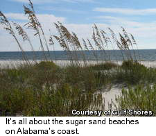 Sugar Sand beaches - Alabama Gulf Shores