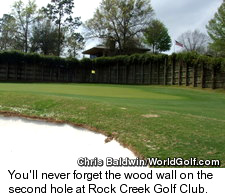 Rock Creek Golf Club - Wood Wall